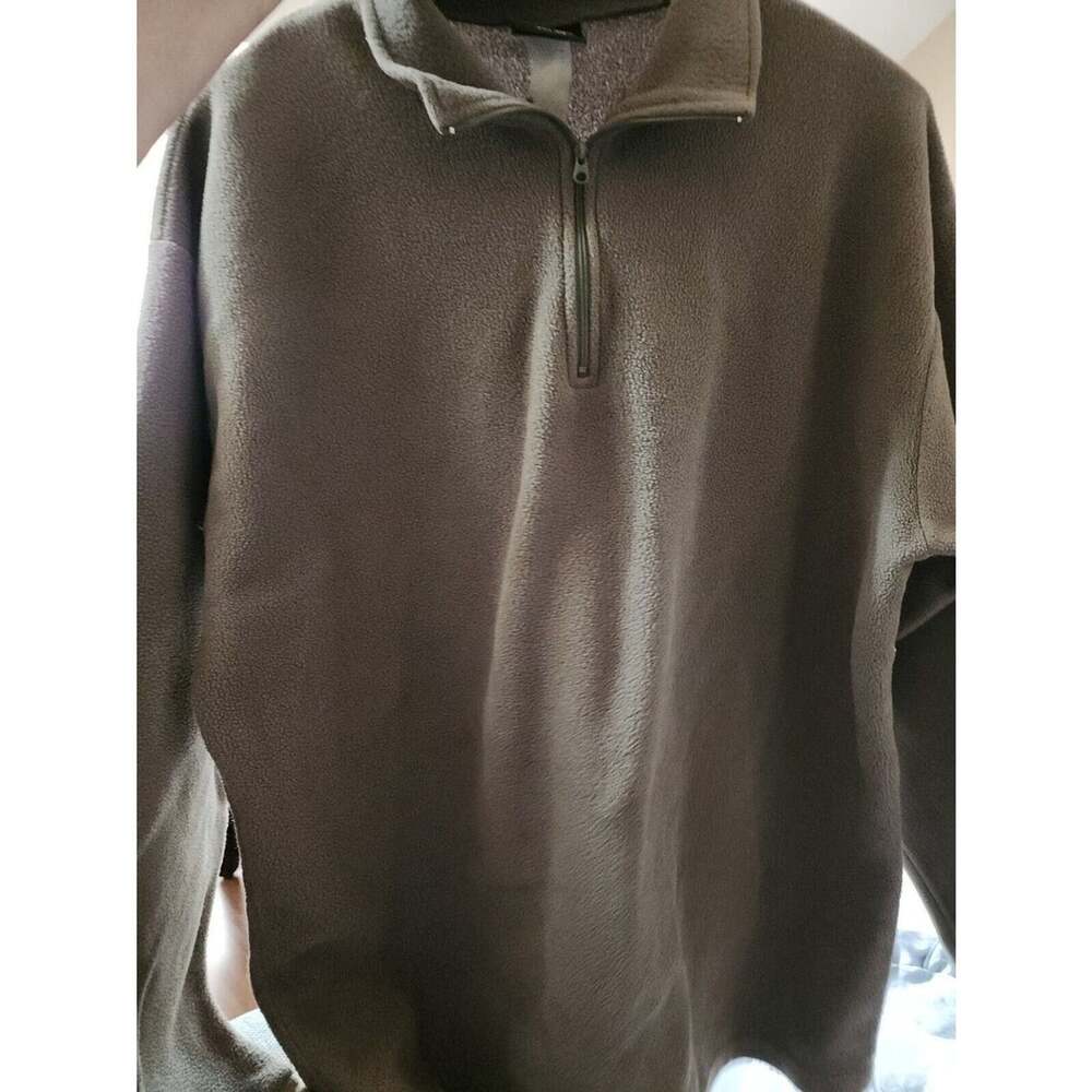 Redhead Sweater Large green Zip Neck Pullover Lightweight Men CR2 SZ L Very Nice